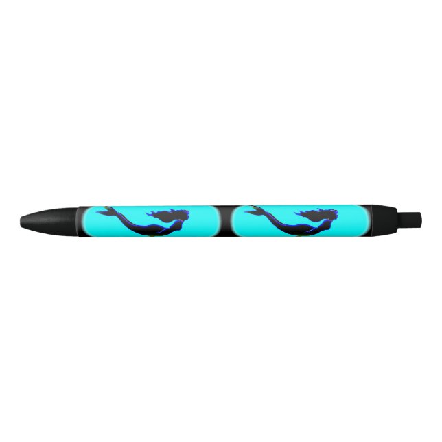 Stylo Noir sirènes noires de natation (Devant)