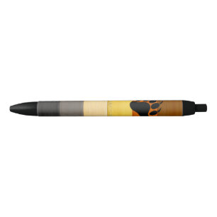 Stylo Noir SlipperyJoe's Bear Pride drapeau de la texture du 