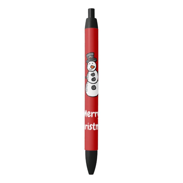 Stylo Noir Snowman (devant Vertical)