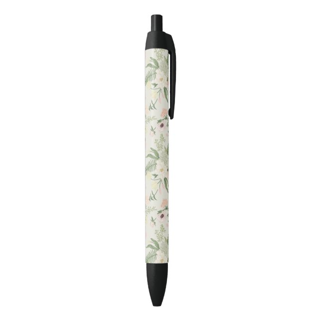Stylo Noir Soft Mint Green Garden Motif (Bas (Vertical))