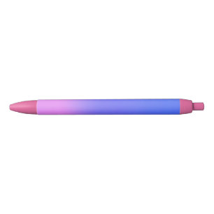 Stylo Noir soleil rose bleu