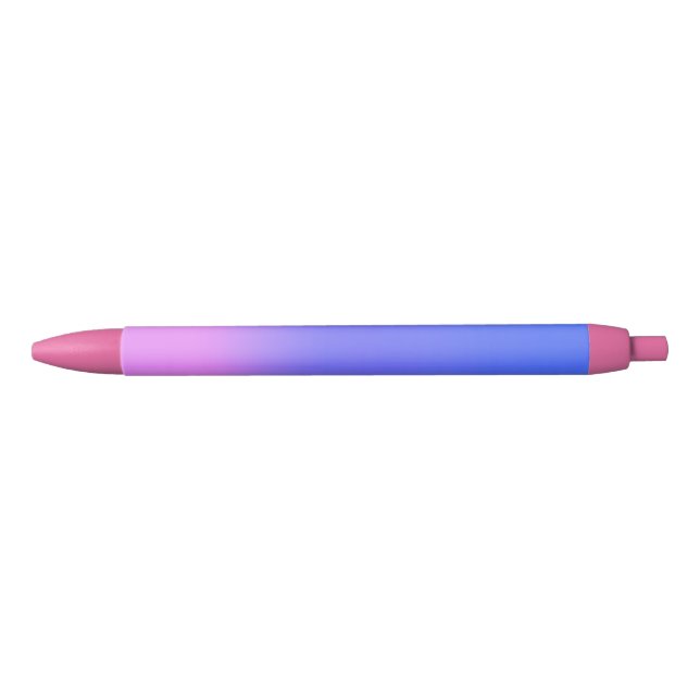 Stylo Noir soleil rose bleu (Devant)