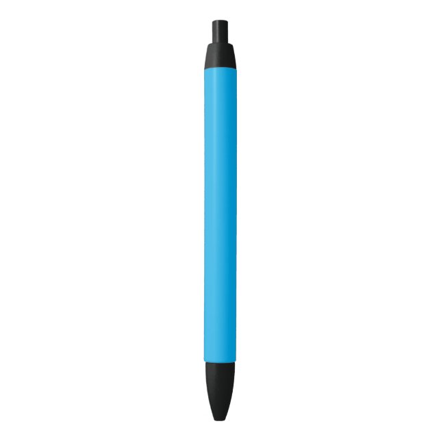 Stylo Noir Solid Cyan Blue Background | Summer Minimal Style (devant Vertical)