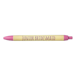 Stylo Noir Souvenir de Demoiselle d'Honneur Junior