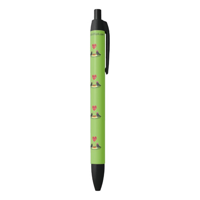 Stylo Noir Spaghetti Meatballs Date romantique (Bas (Vertical))