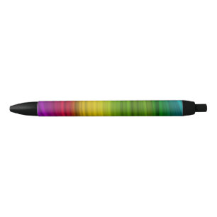 Stylo Noir Spectre Impressionnant de Couleurs de Arc-en-Ciel