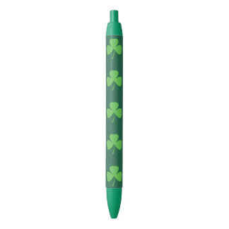 Stylo Noir St. Patrick's Day Shamrock Irish Pen Cadeau