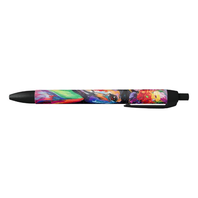 Stylo Noir Stallion floral (Bas)