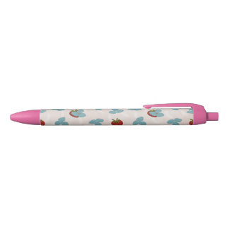 Stylo Noir Strawberry Sprinkle Pen