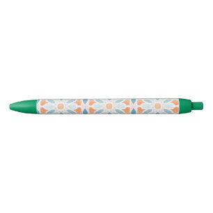 Stylo Noir Style marocain coussin de style bleu et orange 2
