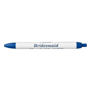 Stylo Noir Stylet de Moustache rose