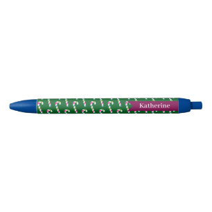 Stylo Noir Sucre de canne Noël vert