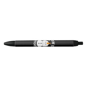 Stylo Noir Supporter Jour de neige Flamme de neige Funny Ense