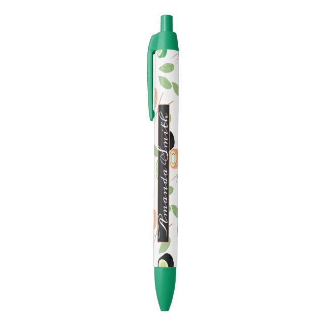 Stylo Noir Sushi Rolls Baguettes Saumons (Haut (Vertical))