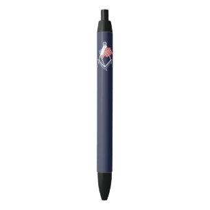 Stylo Noir Symbole de la franc-maçonnerie américaine