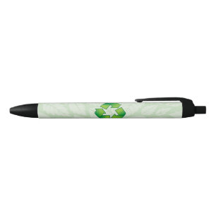 Stylo Noir Symbole de recyclage