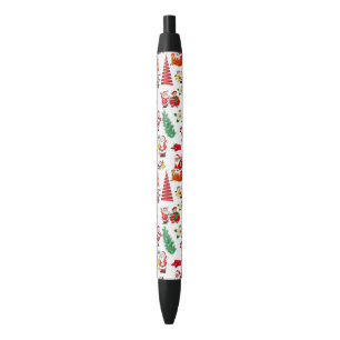 Stylo Noir Symboles de Noël