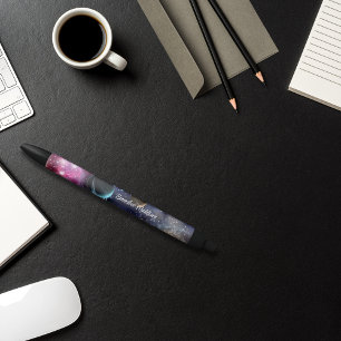 Stylo Noir Système solaire Galaxy de l'espace extra-atmosphér