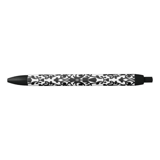 Stylo Noir Tambour décoratif (Devant)