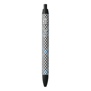 Stylo Noir Tartan à carreaux du clan Haig