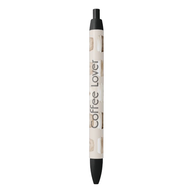 Stylo Noir Tasses cœur café crème (devant Vertical)