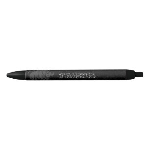 Stylo Noir Taureau translucide