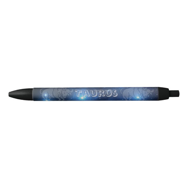 Stylo Noir Taureau transparent (Devant)