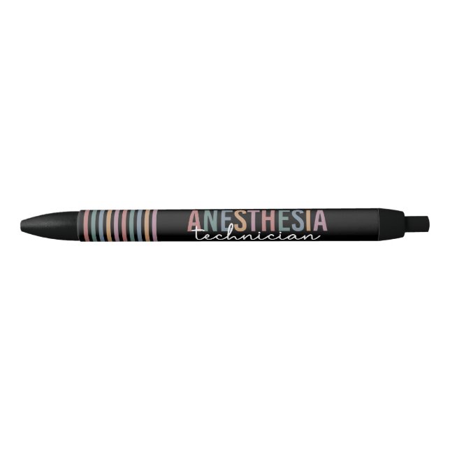 Stylo Noir Technicien d'anesthésie Technique d'anesthésie rét (Devant)