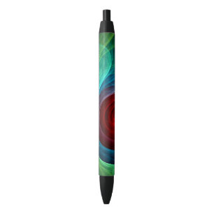 Stylo Noir Tempête rouge Floral Art moderne Abstrait Motif co