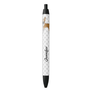 Stylo Noir Tervueren et blanc Boston Terrier Chien de dessin 