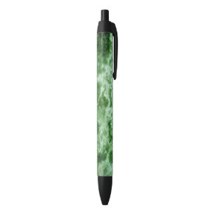 Stylo Noir Texture de marbre verte