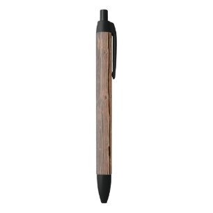Stylo Noir Texture du bois du vieux grain