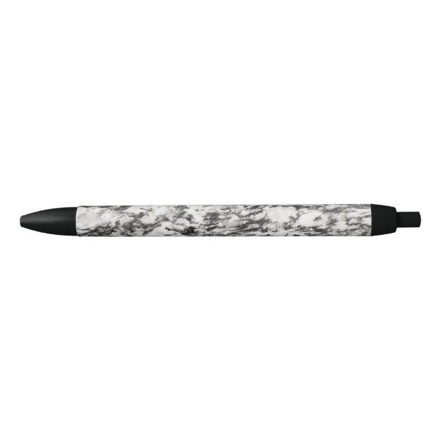 Stylo Noir texture granite | Arrière - plan de marbre en noir (Devant)