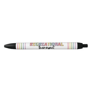 Stylo Noir Thérapeute récréative colorée