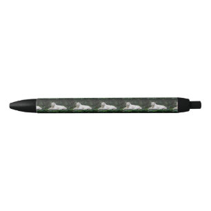 Stylo Noir Tigre de Bengale noir et blanc détendu et sourire