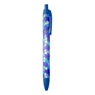 Stylo Noir Tons de verre de couleur bleue par Shirley Taylor