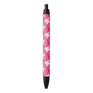 Stylo Noir Toothburshes et motif roses mignons de dents