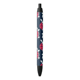 Stylo Noir Tortue rouge