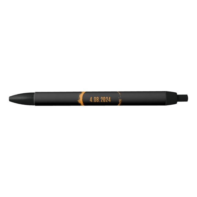 Stylo Noir Total Solaire Eclipse USA 8 avril 2024 (Devant)