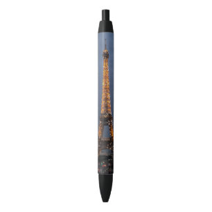 Stylo Noir Tour Eiffel personnalisé