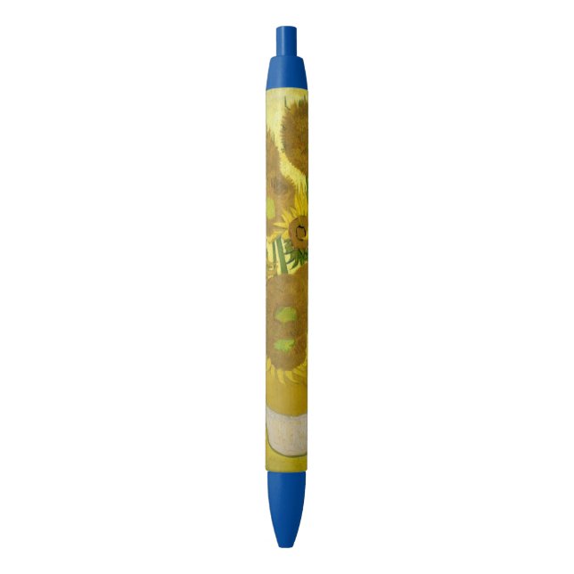 Stylo Noir Tournesols de Van Gogh (devant Vertical)