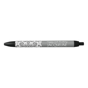 Stylo Noir Tout anniversaire d'année pour sa damassé à la