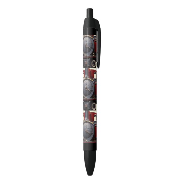 Stylo Noir Train Bleu Et Rouge  (Bas (Vertical))