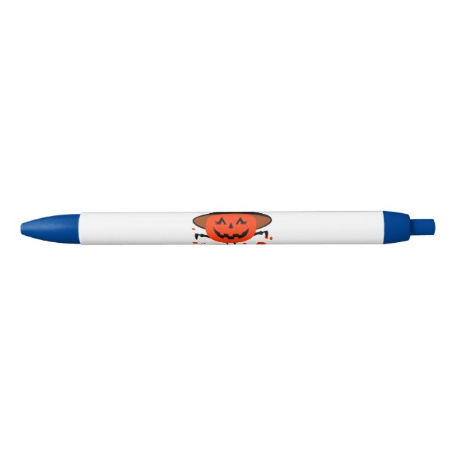 Stylo Noir Treck Trat Citrouille Sourire (Devant)