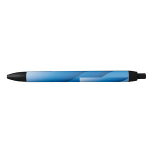 Stylo Noir Triangles bleus tournant