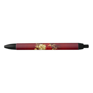 Stylo Noir Trois Roses de bijoux