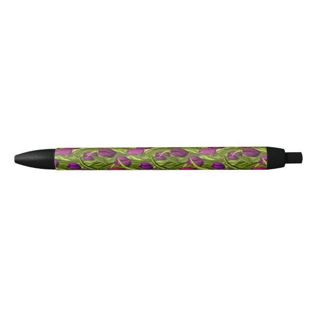Stylo Noir Tulipes (Devant)