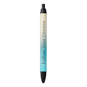 Stylo Noir Turquoise Chic Blanc Aqua bleu