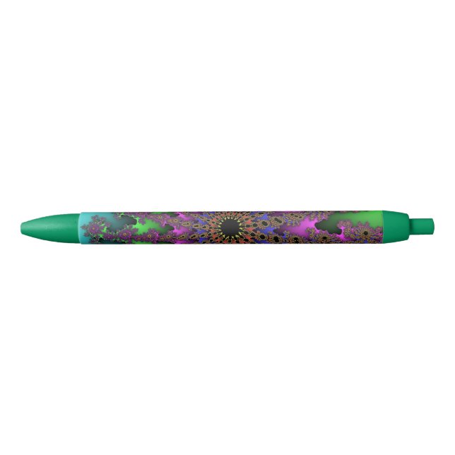 Stylo Noir Turquoise et verte (Devant)