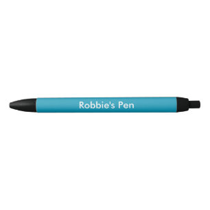 Stylo Noir Turquoise personnalisé